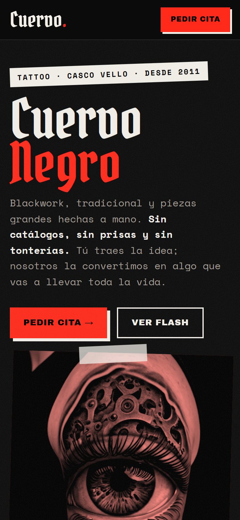 Demo de estudio rockero en el móvil